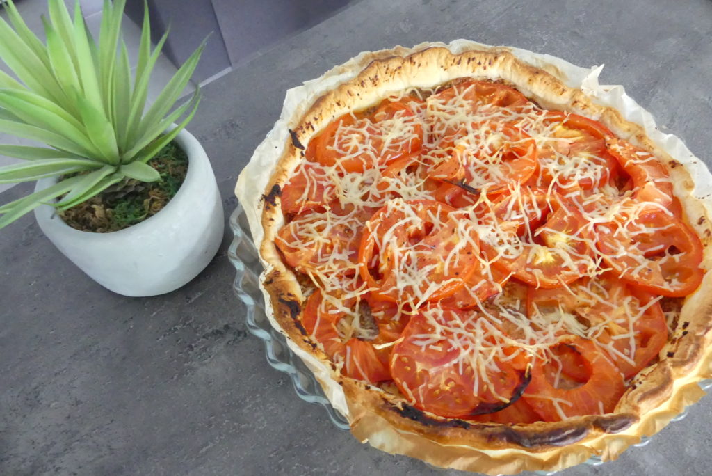 La tarte tomate et moutarde