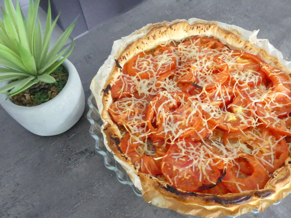 La tarte tomate/moutarde